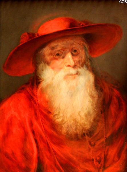 St Jerome in Cardinal Vestments painting (c1625-30) by Peter Paul Rubens at Kunsthistorisches Museum. Vienna, Austria.