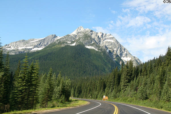 Mountains of Glacier National Park. BC.