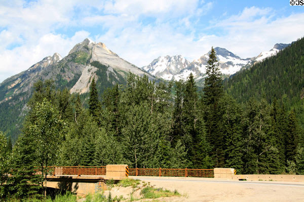 Road through Glacier National Park. BC.