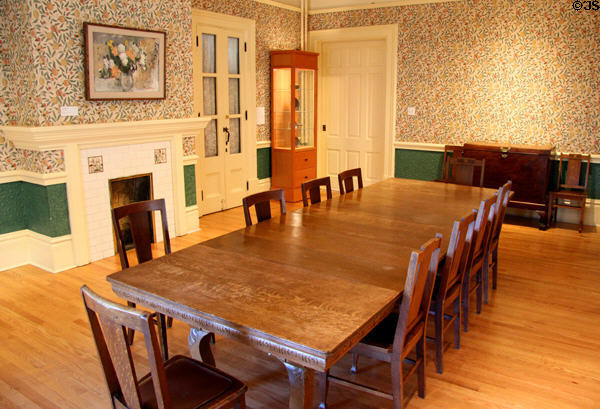 Spencer Mansion dining room at Art Gallery of Greater Victoria. Victoria, BC.