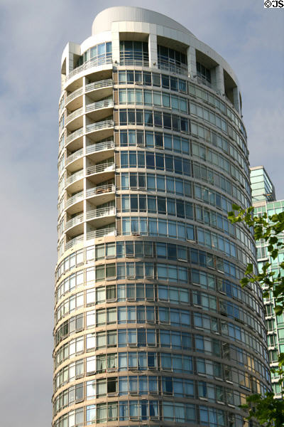 Upper stories of The Palisades east. Vancouver, BC.