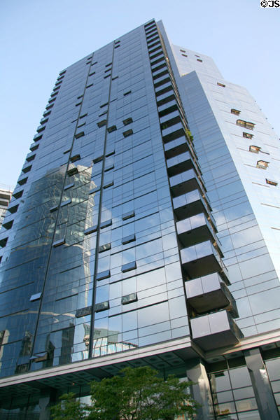 Wall Centre building with balconies. Vancouver, BC.