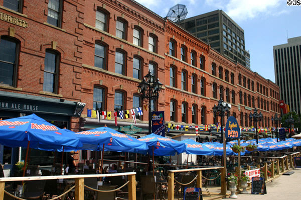 Market Square combines heritage warehouses (built after 1877 fire) as shopping complex & New Brunswick Museum. Saint John, NB.