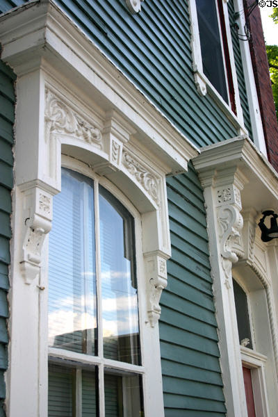 Carved wood trim details (9 Germaine St.). Saint John, NB.