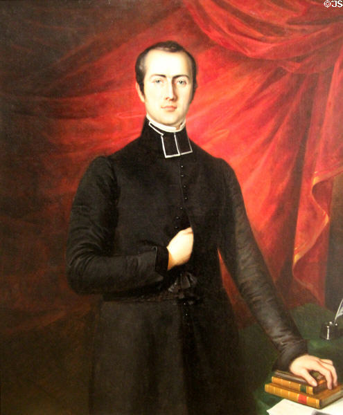 Abbé David-Henri Têtu portrait (1835) by Antoine Plamondon at National Gallery of Canada. Ottawa, ON.