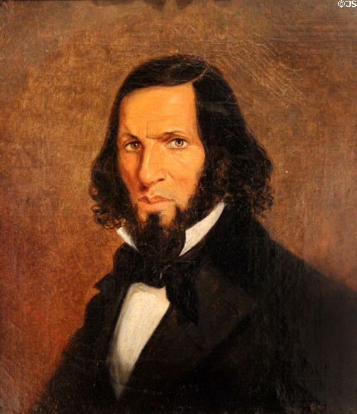 Self portrait (1855) by Cornelius Krieghoff at National Gallery of Canada. Ottawa, ON.