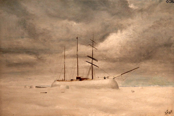 The Arctic on the Arctic painting (1910) by Frank Charles Hennessey at Royal Ontario Museum. Toronto, ON.