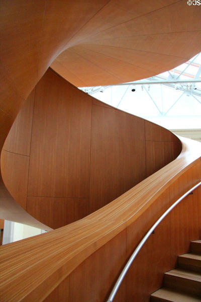 Spiral staircase at Art Gallery of Ontario. Toronto, ON.