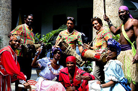 Musical dance group in Havana. Cuba.