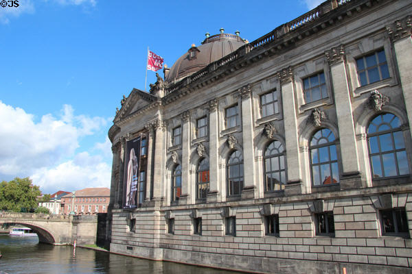Bode Museum along waters around Museum Island. Berlin, Germany.