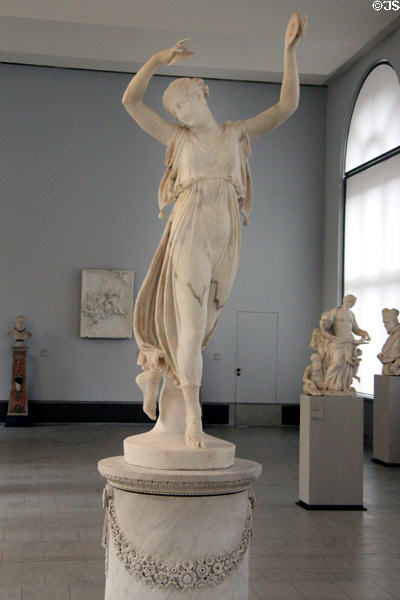 Marble sculpture of dancer (1809-12) by Antonio Canova at Bode Museum. Berlin, Germany.