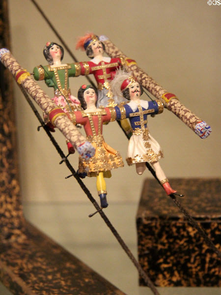 Rope juggler toy (c1880) at City Toy Museum. Nuremberg, Germany.