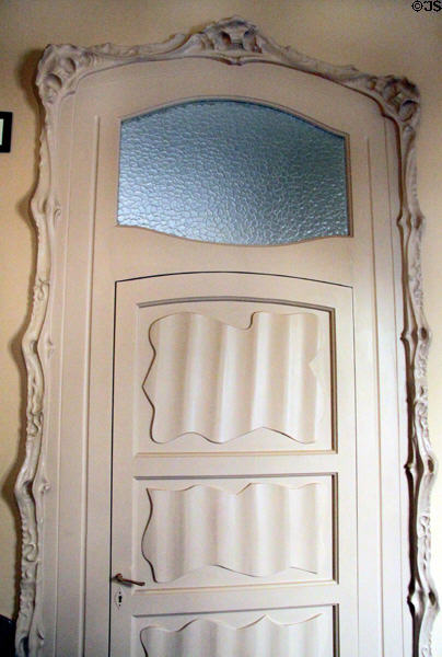 Apartment door at Casa Milà. Barcelona, Spain.