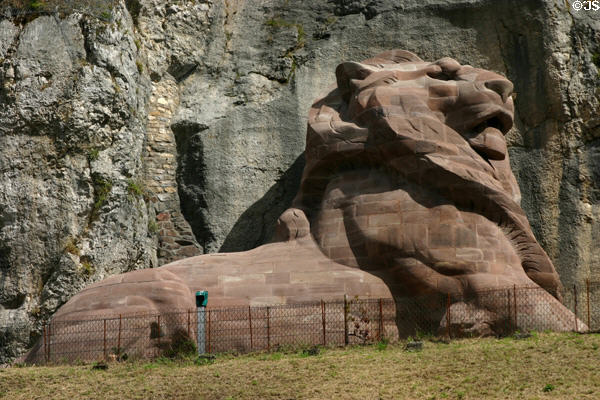 Belfort Lion (1875-80) by Frédéric Auguste Bartholdi. Belfort, France.
