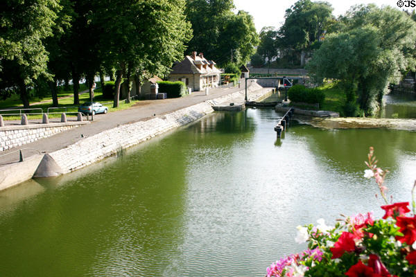 Rhone to Rhine Canal. Dole, France.