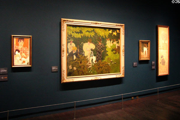 Pierre Bonnard paintings in Nabi display at Musée d'Orsay. Paris, France.