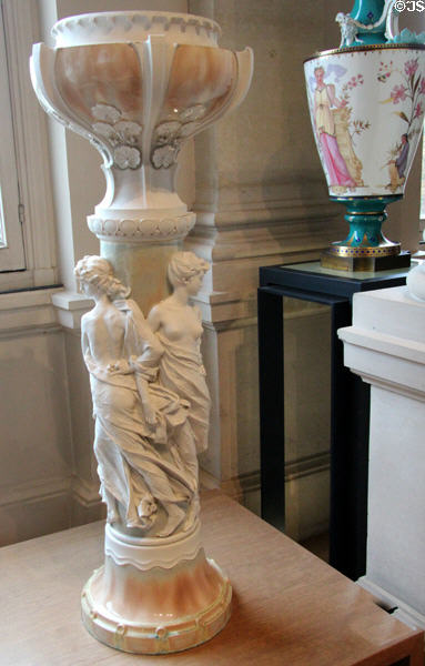 Sèvres porcelain Planter of Troyes vase (1903) at Sèvres National Ceramic Museum. Paris, France.