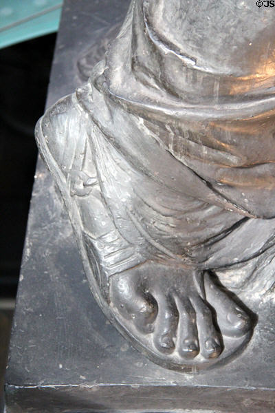 Foot of Liberty Enlightening the World (aka Statue of Liberty) (1875) by Frédéric Auguste Bartholdi at Arts et Metiers Museum. Paris, France.