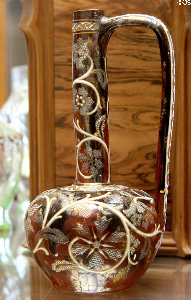 Oriental-style pitcher by Émile Gallé at Arts et Metiers Museum. Paris, France.