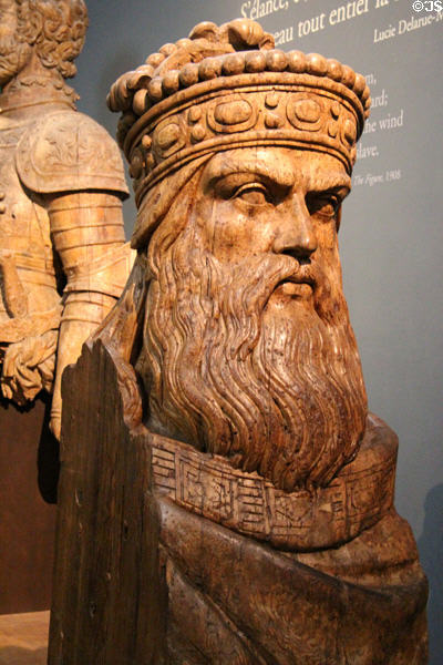 Charlemagne ship figurehead (1851) by Toulon dockyard at Musée de la Marine. Paris, France.