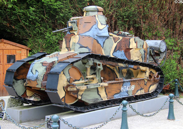 Renault tank FT17, first employed May 1918, at Armistice Rail Car museum. Compiègne, France.