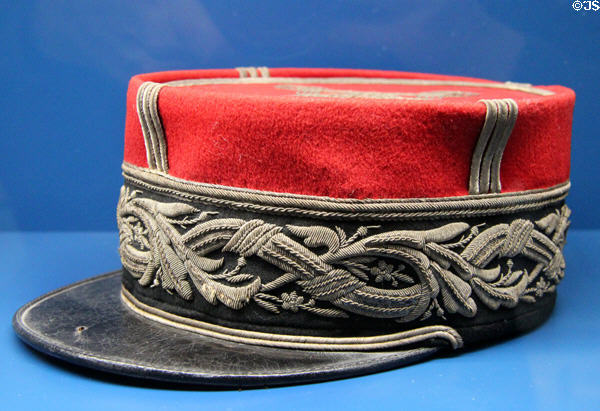 General Adrian's WWI kepi (cap) at Armistice Rail Car Museum. Compiègne, France.