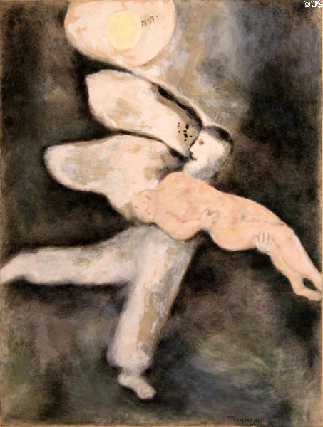 God Created Man painting (1930) by Marc Chagall at Chagall Museum. Nice, France.