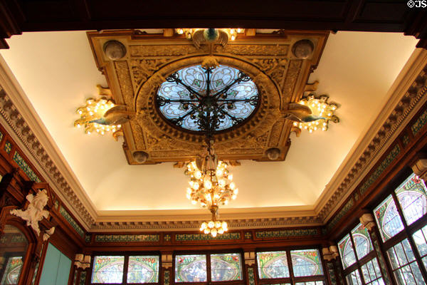 Solarium with Art Nouveau elements at Lumière Museum. Lyon, France.