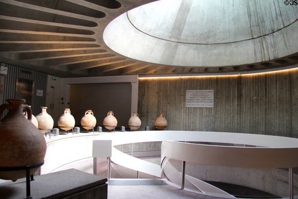 Entrance hall of Gallo Roman Museum & Theatre. Lyon, France.