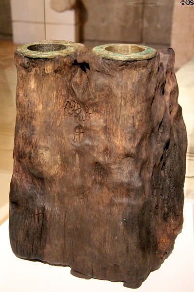 Roman water pump at Gallo Roman Museum. Lyon, France.