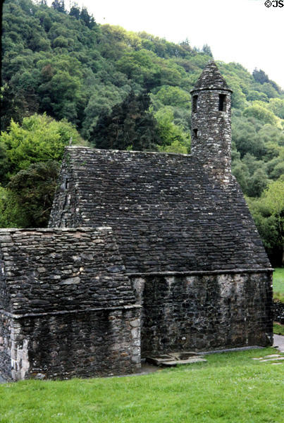 St Kevin's stone church at Glendalough. Ireland.