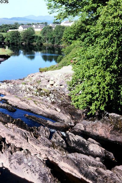 View near Sneem on Ring of Kerry driving route. Ireland.