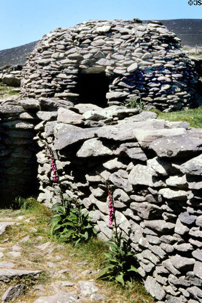 Beehive huts (C1200) on Dingle Peninsula. Ireland.