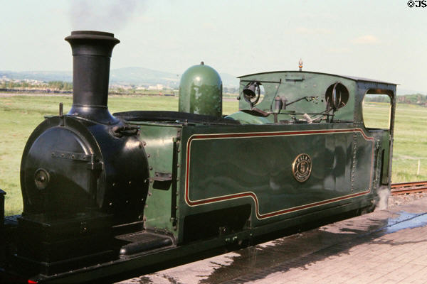 Antique steam engine at former Tralee Railroad, Blennerville. Ireland.