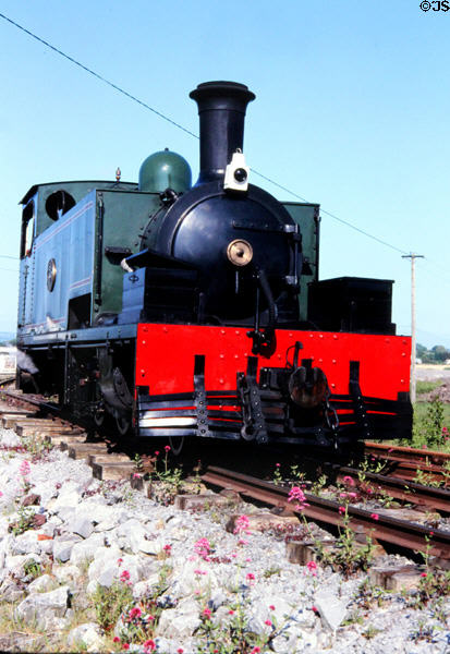 Antique steam engine at former Tralee Railroad, Blennerville. Ireland.