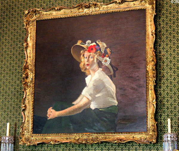 Portrait of young woman (1936) by André Derain at Russborough House. Ireland.