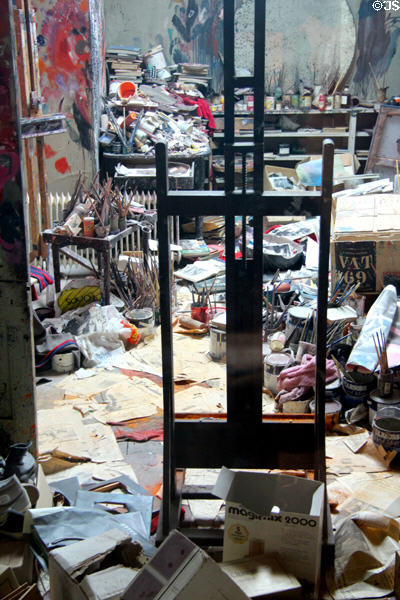 Francis Bacon artist studio (1992) from London at Dublin City Gallery. Dublin, Ireland.