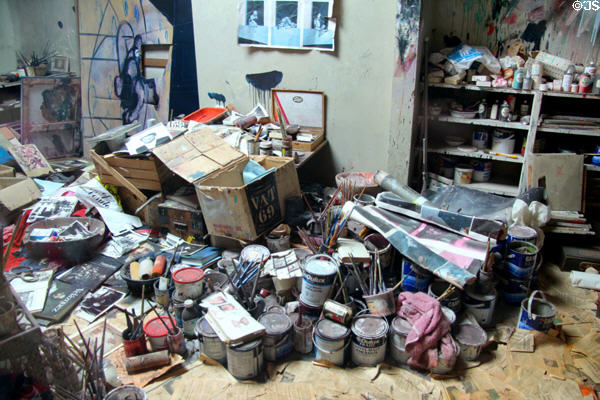 Francis Bacon artist studio (1992) from London at Dublin City Gallery. Dublin, Ireland.