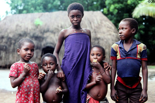 Local children near Gedi National Park. Kenya.