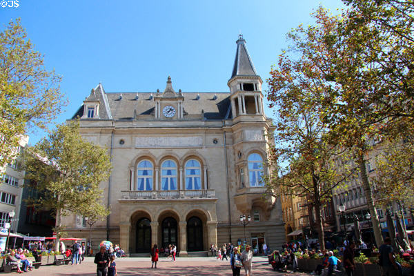 Cercle Municipal (1906) on Place d'Armes & currently used for celebrations & cultural events. Luxembourg, Luxembourg. Architect: Pierre and Paul Funck, father & son.