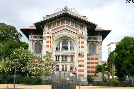 Biblioteque Schoelcher by Henri Pick 1893 in Romano Byzantine style. Fort de France, Martinique.