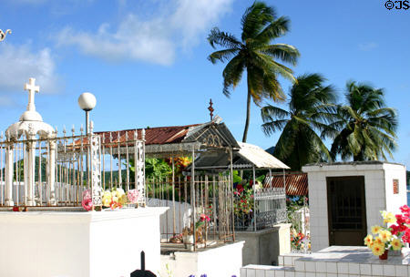 Marin church cemetery. Marin, Martinique.