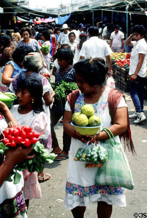Market scene in Mérida. Mexico.
