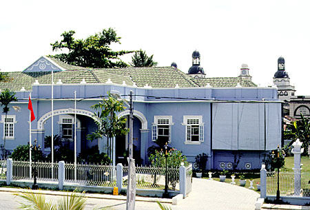 Raja's Museum and State Mosque in background in Kota Baharu. Malaysia.