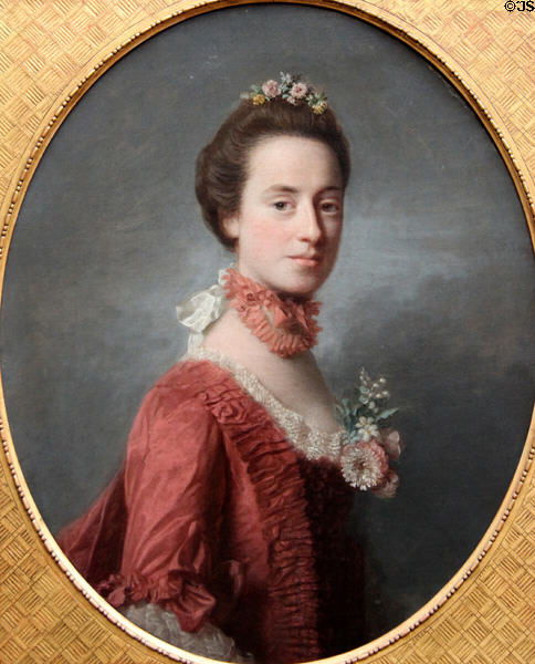 Mary Degg, Lady Robert Manners portrait (1760s) by Allan Ramsay at National Gallery of Scotland. Edinburgh, Scotland.