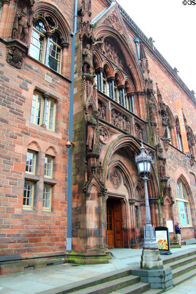 Entrance of National Portrait Gallery of Scotland. Edinburgh, Scotland.