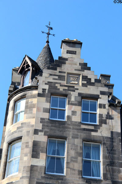 Heritage building (1872) opposite St Giles Cathedral. Edinburgh, Scotland.