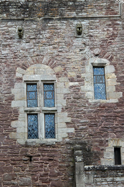 Facade details at Doune Castle. Doune, Scotland.