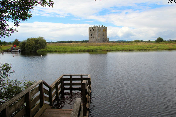 Threave Castle (14thC) tower house on island. Threave, Scotland.