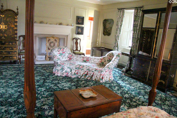 Bedroom at Brodie Castle. Brodie, Scotland.